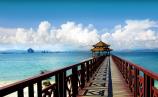 【尊貴之旅】<天涯海角、南山、蜈支洲島、帆船出海、海昌夢幻海洋不夜城、呀諾達(dá)>雙飛四天游